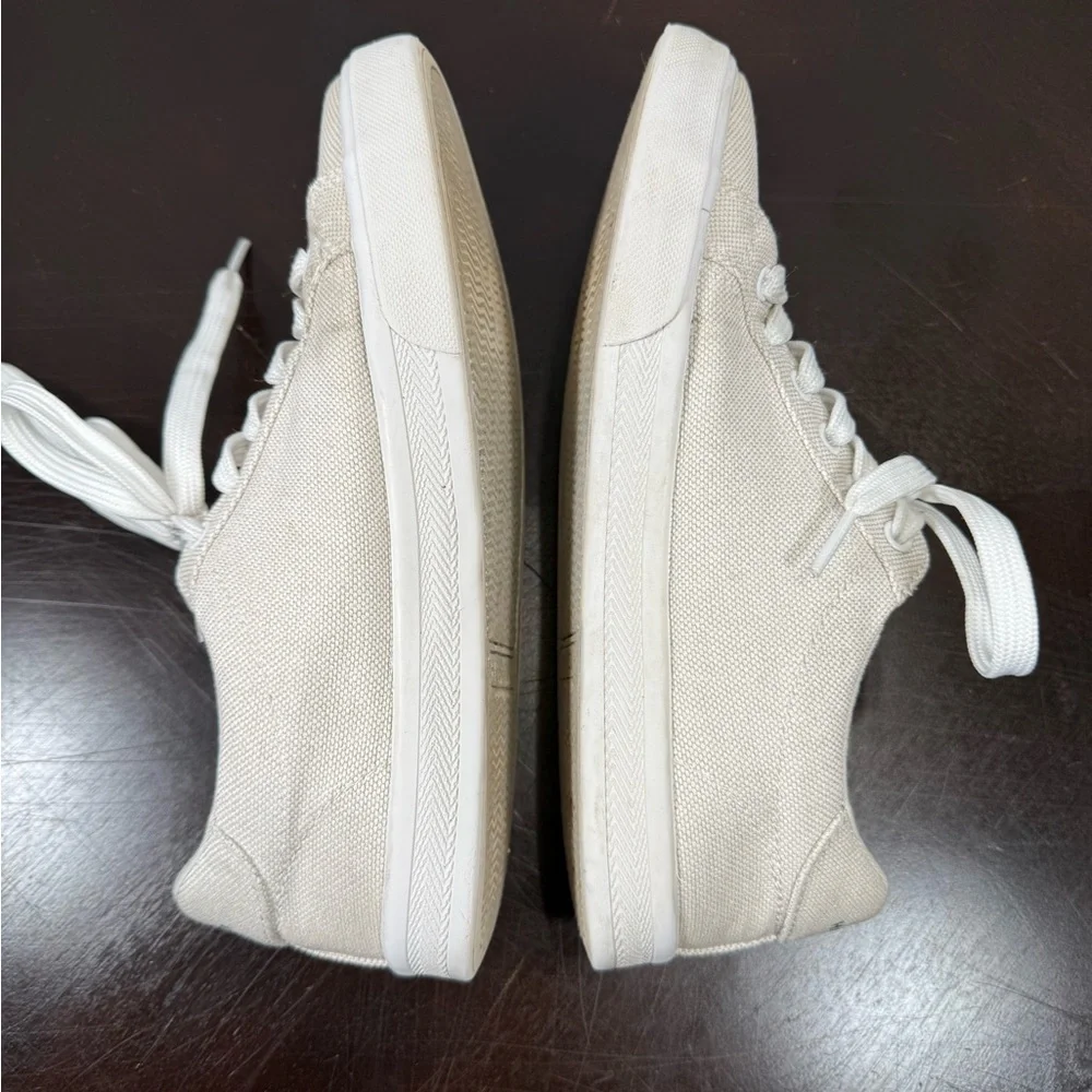 Tommy Hilfiger Cream Sneakers Classic Low Top sz:6.5M Skater‎ Punk Y2K Citycore